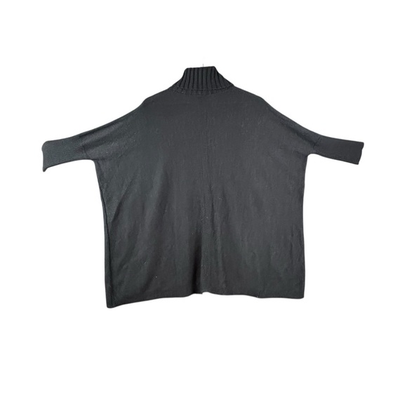 Soft Surroundings Oversized Charcoal Cowl Neck Sweater Sz Medium - Picture 3 of 10